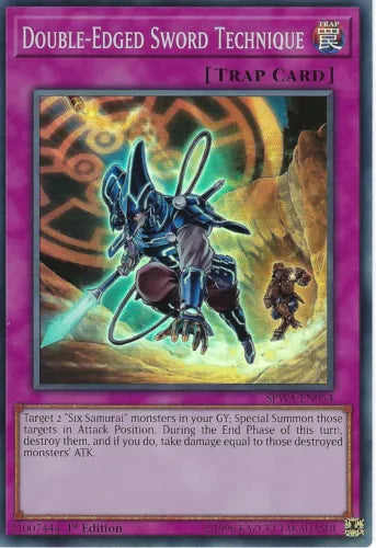 Double-Edged Sword Technique - SPWA-EN054 - Super Rare - 1st Edition - YuGiOh