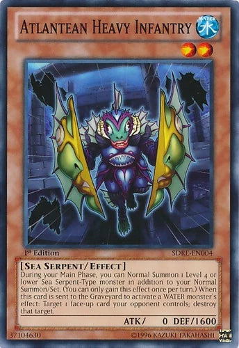 Atlantean Heavy Infantry - SDRE-EN004 - Common - 1st Edition - YuGiOh
