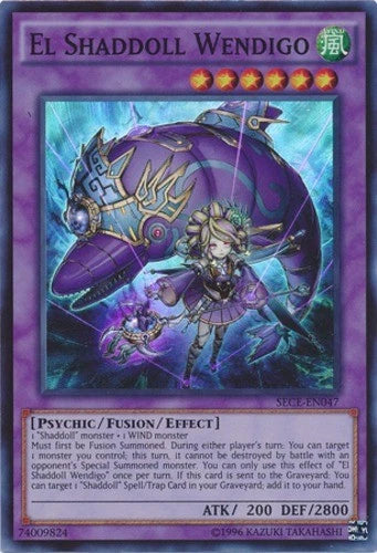 El Shaddoll Wendigo - SECE-ENS10 - Super Rare - Limited Edition - YuGiOh