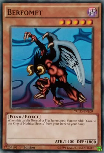 Berfomet - YGLD-ENB09 - Common - 1st Edition - YuGiOh