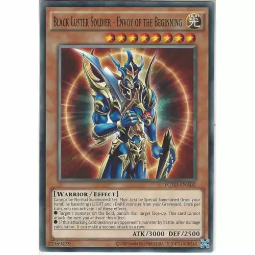 Black Luster Soldier - Envoy of the Beginning - YGLD-ENA02 - Common 1st Edition
