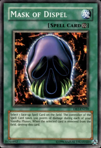 Mask of Dispel - DB1-EN220 - Common - Unlimited Edition - YuGiOh