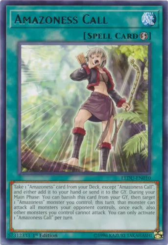 Amazoness Call - LEDU-EN010 - Rare - 1st Edition - YuGiOh