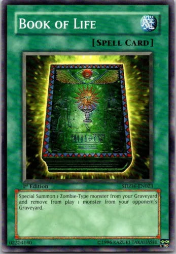 Book of Life - SDZW-EN023 - Common - 1st Edition - YuGiOh