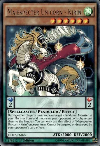 Majespecter Unicorn - Kirin - DOCS-EN029 - Rare - Unlimited Edition - YuGiOh