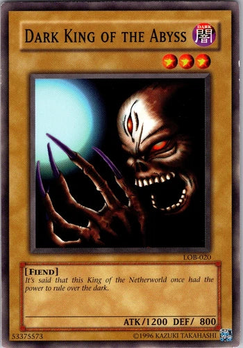 Dark King of the Abyss - LOB-020 - Common - Unlimited Edition - YuGiOh