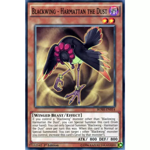 Blackwing - Harmattan the Dust - BOSH-EN014 - Common - Mixed Editions -YuGiOh