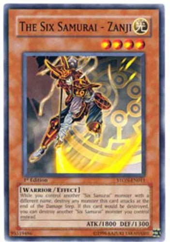 The Six Samurai - Zanji - STON-EN011 - Common - Mixed Editions - YuGiOh