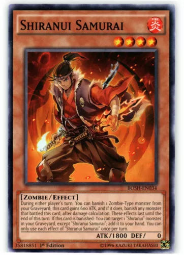 Shiranui Samurai - BOSH-EN034 - Common - Unlimited Edition - YuGiOh