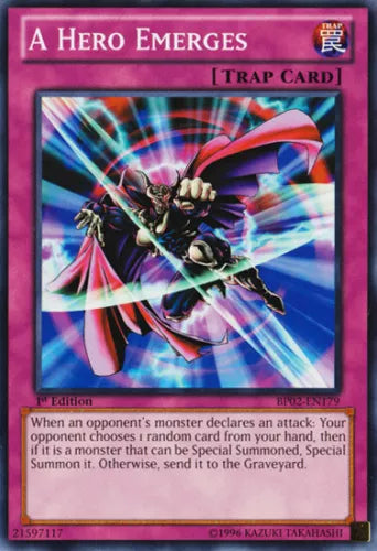 A Hero Emerges - BP02-EN179 - Common - 1st Edition - YuGiOh