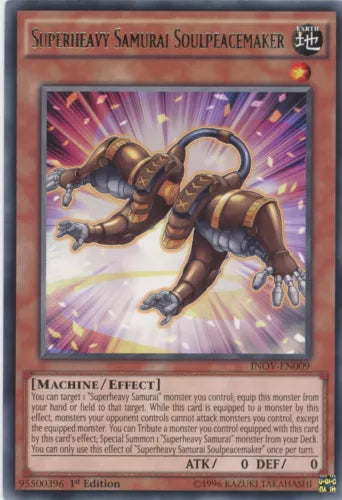 Superheavy Samurai Soulpeacemaker - INOV-EN009 - Rare - Mixed Editions - YuGiOh