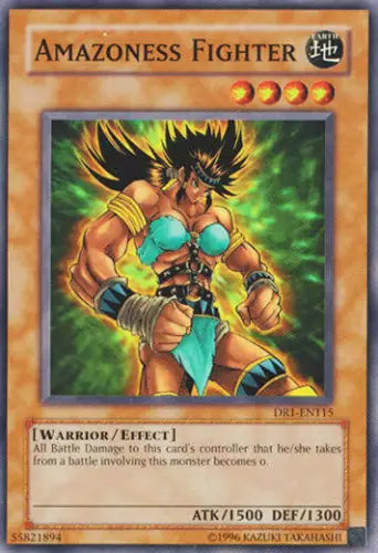 Amazoness Fighter - DR1-EN115 - Common - Unlimited Edition - YuGiOh