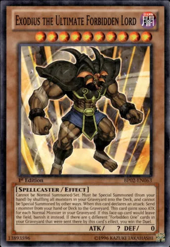 Exodius the Ultimate Forbidden Lord - BP02-EN063 - Mosaic Rare - 1st Edition - Y