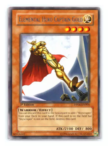 Elemental Hero Captain Gold - DP06-EN004 - Rare - Unlimited Edition - YuGiOh