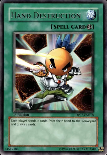 Hand Destruction - DP07-EN018 - Rare - 1st Edition - YuGiOh