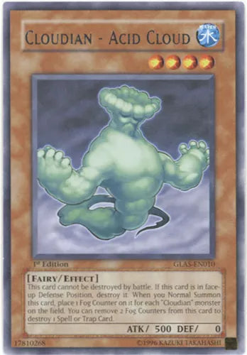 Cloudian - Acid Cloud - GLAS-EN010 - Rare - 1st Edition - YuGiOh