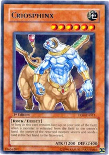 Criosphinx - TLM-EN013 - Rare - Mixed Editions - YuGiOh