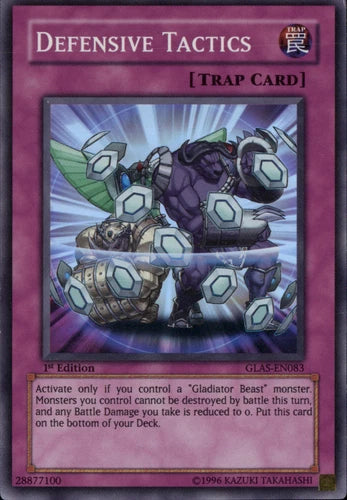 Defensive Tactics - GLAS-EN083 - Super Rare - 1st Edition - YuGiOh