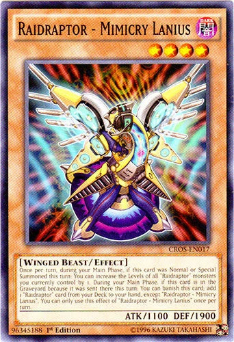 Raidraptor - Mimicry Lanius - CROS-EN017 - Common - 1st Edition - YuGiOh