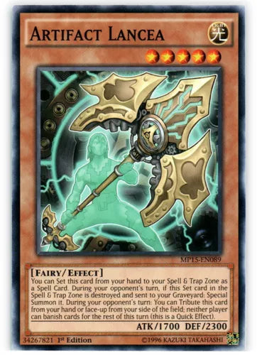 Artifact Lancea - MP15-EN089 - Common - 1st Edition - YuGiOh