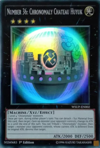 Number 36: Chronomaly Chateau Huyuk - WSUP-EN002 - Super Rare - 1st Edition - YuGiOh