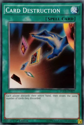 Card Destruction - YGLD-ENB27 - Common - 1st Edition - YuGiOh
