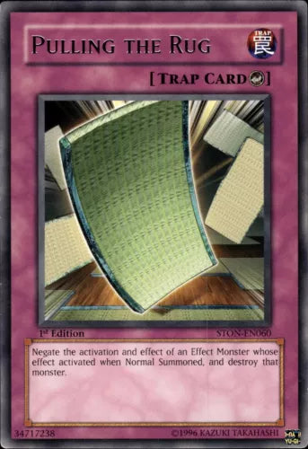 Pulling the Rug - STON-EN060 - Rare - Mixed Editions - YuGiOh VLP
