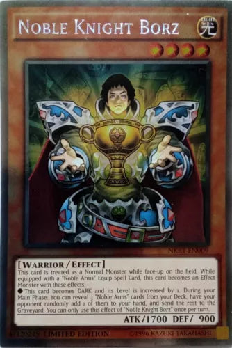 Noble Knight Borz - NKRT-EN009 - Platinum Rare - Limited Edition - YuGiOh