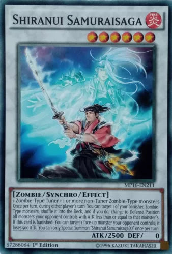 Shiranui Samuraisaga - MP16-EN211 - Common - 1st Edition - YuGiOh