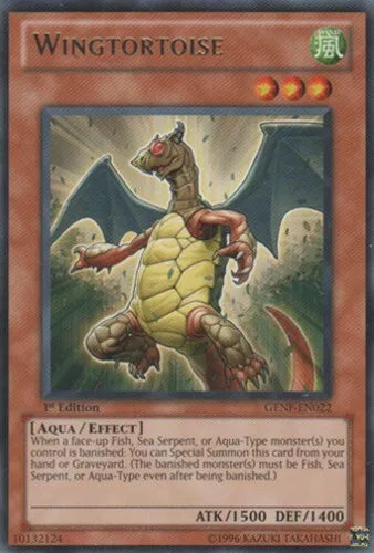 Wingtortoise - GENF-EN022 - Rare - 1st Edition - YuGiOh