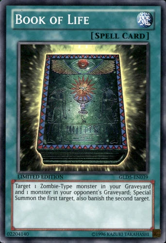 Book of Life - GLD5-EN039 - Common - Limited Edition - YuGiOh