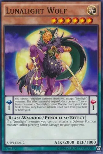Lunalight Wolf - SHVI-EN012 - Common - 1st Edition - YuGiOh