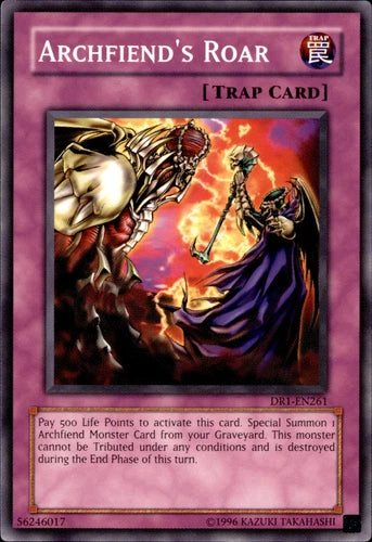 Archfiend's Roar - DR1-EN261 - Common - Unlimited Edition - YuGiOh