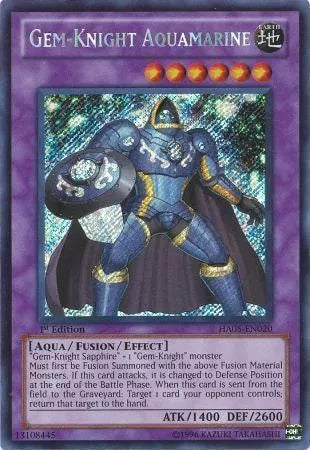 Gem-Knight Aquamarine - HA05-EN020 - Secret Rare - 1st Edition - YuGiOh