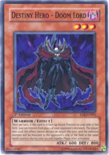 Destiny Hero - Doom Lord - EOJ-EN001 - Common - 1st Edition - YuGiOh