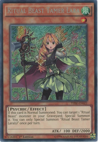 Ritual Beast Tamer Lara - THSF-EN022 - Secret Rare - 1st Edition - YuGiOh
