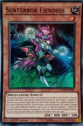 Subterror Fiendess - MACR-EN082 - Super Rare - 1st Edition - YuGiOh