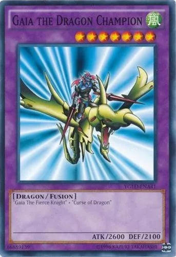 Gaia the Dragon Champion - YGLD-ENA41 - Common - 1st Edition - YuGiOh