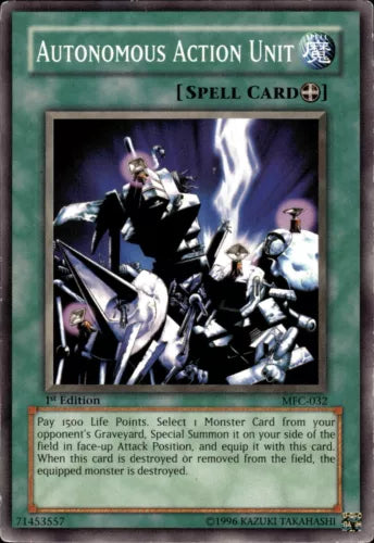 Autonomous Action Unit - MFC-032 - Common - Mixed Editions - YuGiOh LP