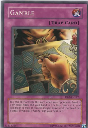 Gamble - DB1-EN172 - Common - Unlimited Edition - YuGiOh LP