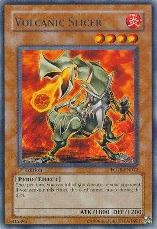Volcanic Slicer - FOTB-EN012 - Rare - 1st Edition - YuGiOh