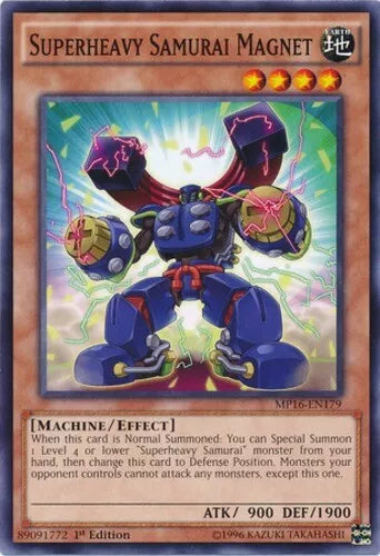 Superheavy Samurai Magnet - MP16-EN179 - Common - 1st Edition - YuGiOh
