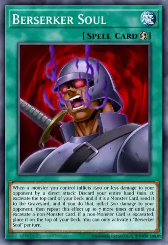 Berserker Soul - DRLG-EN007 - Secret Rare - 1st Edition - YuGiOh