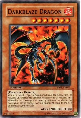 Darkblaze Dragon - SDRL-EN002 - Common - 1st Edition - YuGiOh