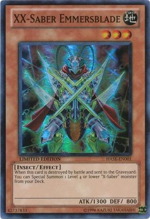 XX-Saber Emmersblade - HASE-EN001 - Super Rare - Limited Edition - YuGiOh