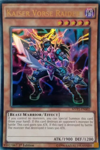 Kaiser Vorse Raider - MVP1-EN002 - Ultra Rare - 1st Edition - YuGiOh