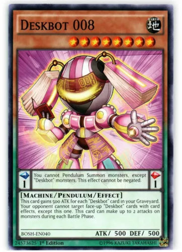Deskbot 008 - BOSH-EN040 - Common - Unlimited Edition - YuGiOh