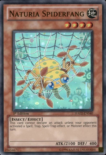 Naturia Spiderfang - HA02-EN040 - Super Rare - Unlimited Edition - YuGiOh