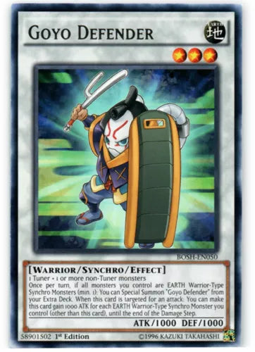 Goyo Defender - BOSH-EN050 - Rare - Unlimited Edition - YuGiOh