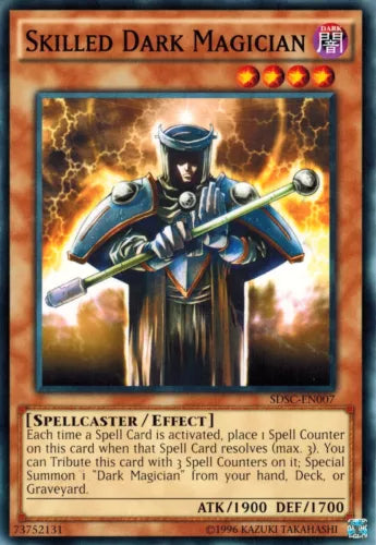 Skilled Dark Magician - SDSC-EN007 - Common - 1st Edition - YuGiOh